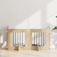 Načíst obrázek do prohlížeče galerie, Skládací psí brána se stojany 4 pcs Dub sonoma 241 cm
