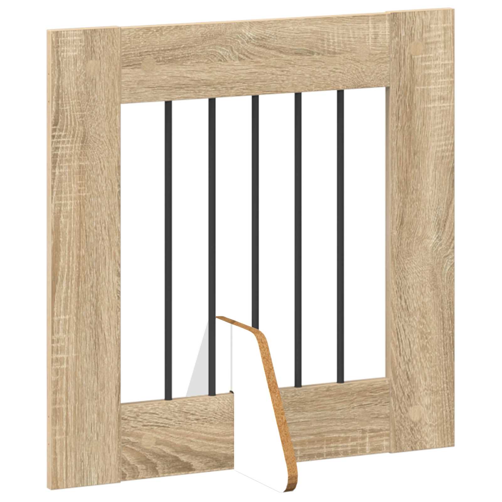 Skládací psí brána se stojany 4 pcs Dub sonoma 241 cm