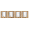 Načíst obrázek do prohlížeče galerie, Skládací psí brána se stojany 4 pcs Dub artisan 241 cm
