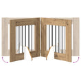 Načíst obrázek do prohlížeče galerie, Skládací psí brána se stojany 4 pcs Dub artisan 241 cm
