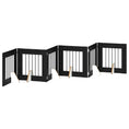 Načíst obrázek do prohlížeče galerie, Skládací psí brána se stojany 6 pcs Černý dub 362 cm

