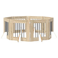 Načíst obrázek do prohlížeče galerie, Skládací psí brána se stojany 8 pcs Dub sonoma 60 cm
