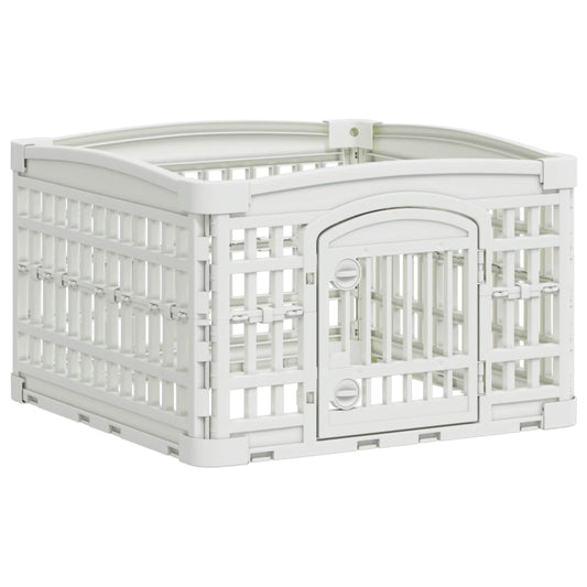 4 panelový plot pro psy Bílá 63 x 63 x 40 cm Plast