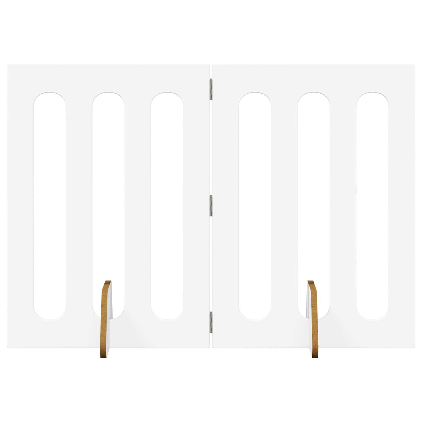 Skládací plot pro domácí mazlíčky 2 pcs Bílý 100,5 x 38 x 70 cm