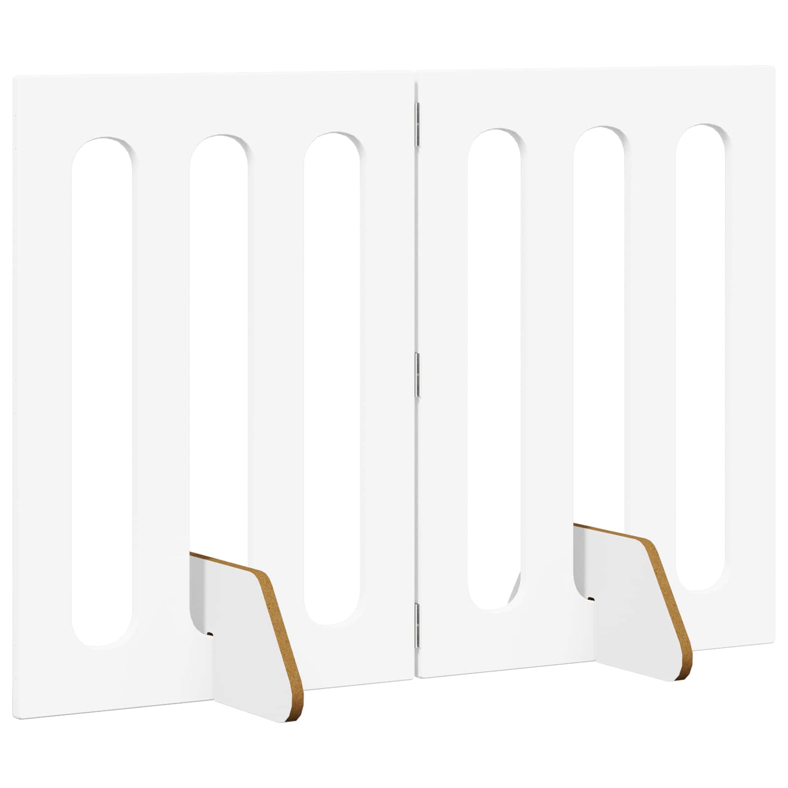 Skládací plot pro domácí mazlíčky 2 pcs Bílý 100,5 x 38 x 70 cm