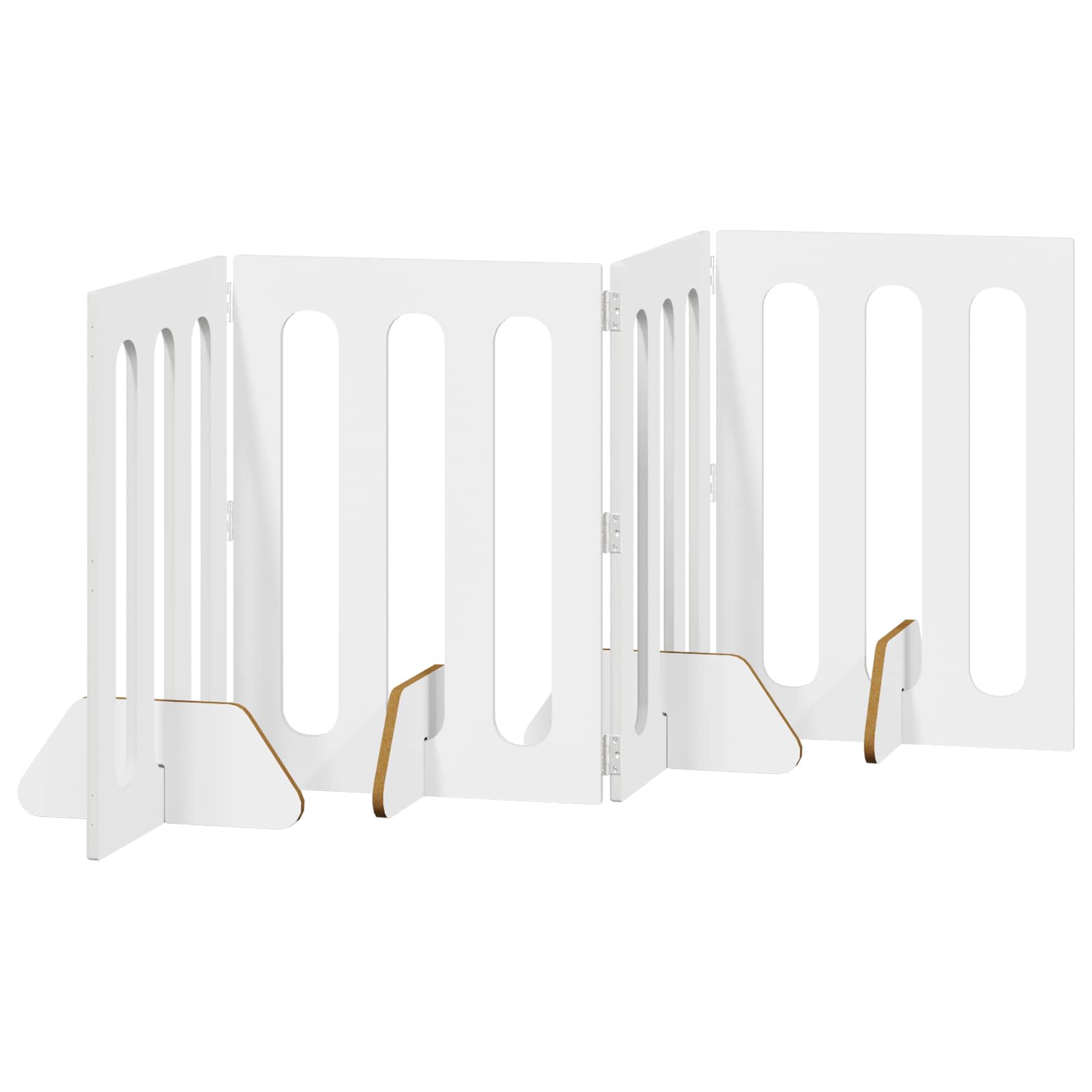 Skládací plot pro domácí mazlíčky 4 pcs Bílý 201 x 38 x 70 cm