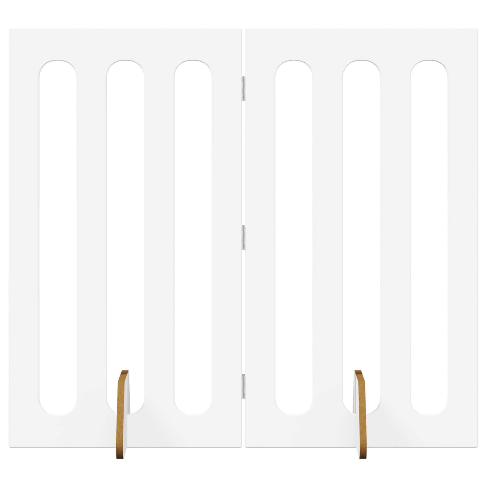 Skládací plot pro domácí mazlíčky 2 pcs Bílý 100,5 x 38 x 90 cm