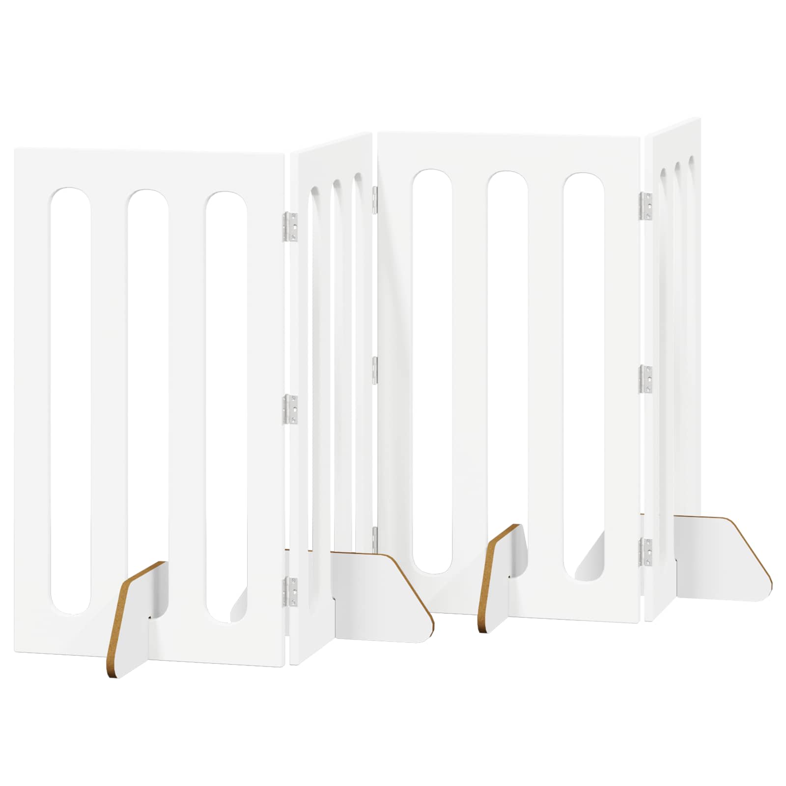 Skládací plot pro domácí mazlíčky 4 pcs Bílý 201 x 38 x 90 cm