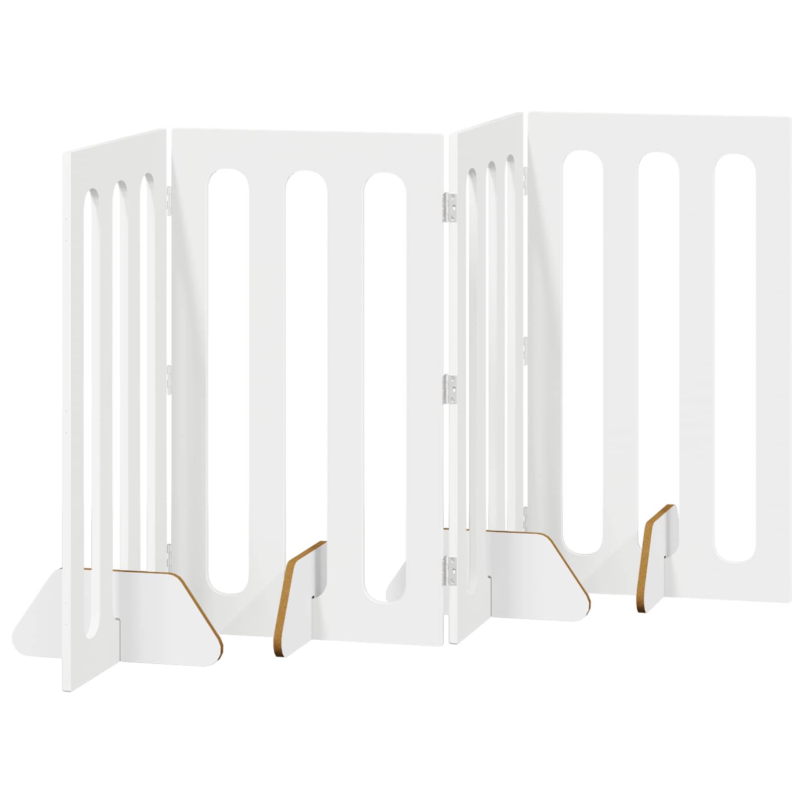 Skládací plot pro domácí mazlíčky 4 pcs Bílý 201 x 38 x 90 cm