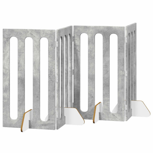 Skládací plot pro domácí mazlíčky 4 pcs Betonově Šedá