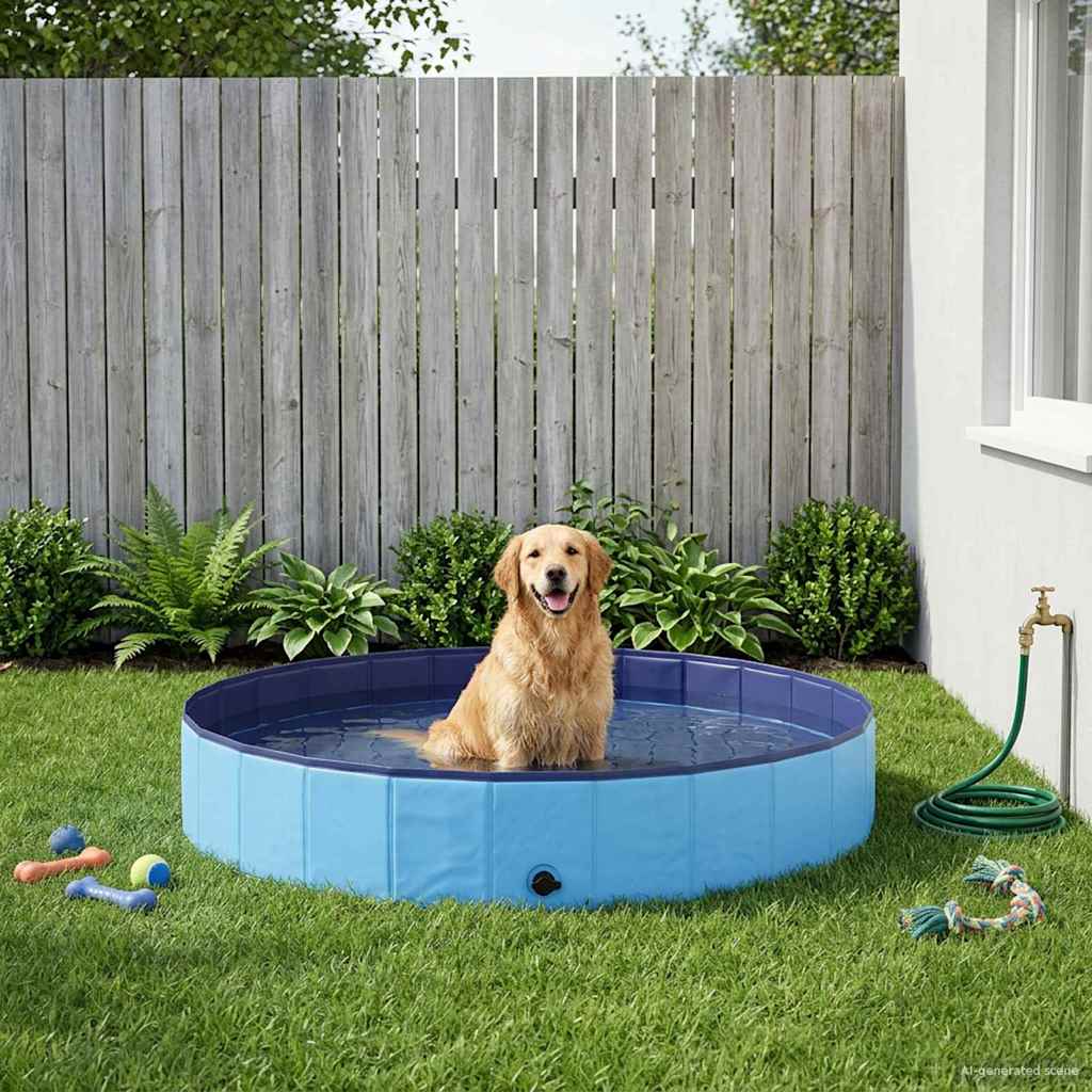 Bazén pro psy Modrá Ø200 x 30 cm Silný PVC