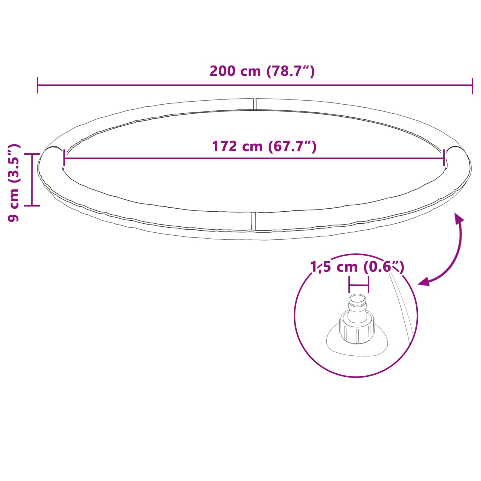 Splash Pad pro děti a psy Modrá Ø200 x 9 cm PVC
