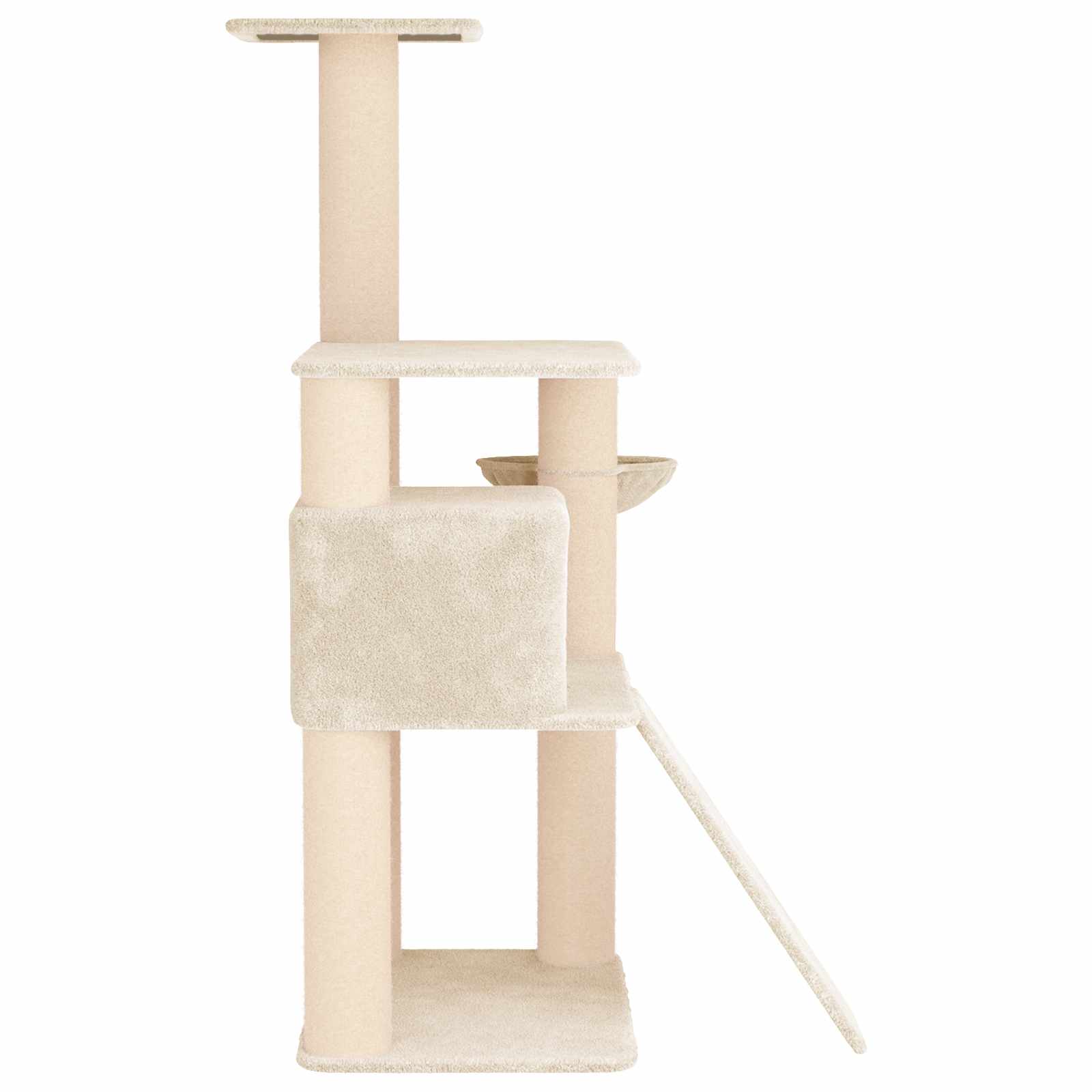 Kočičí strom se škrabacími sloupky sisal Krémová 173 cm