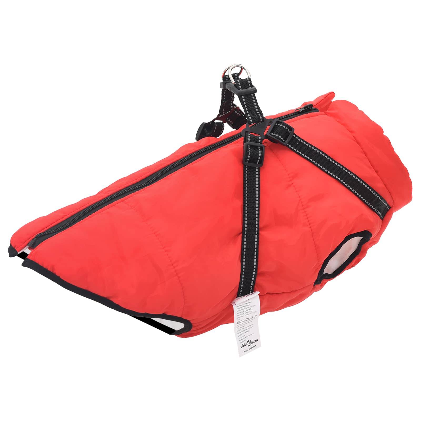 Psí kabát Červená L68 Fleece a polyester