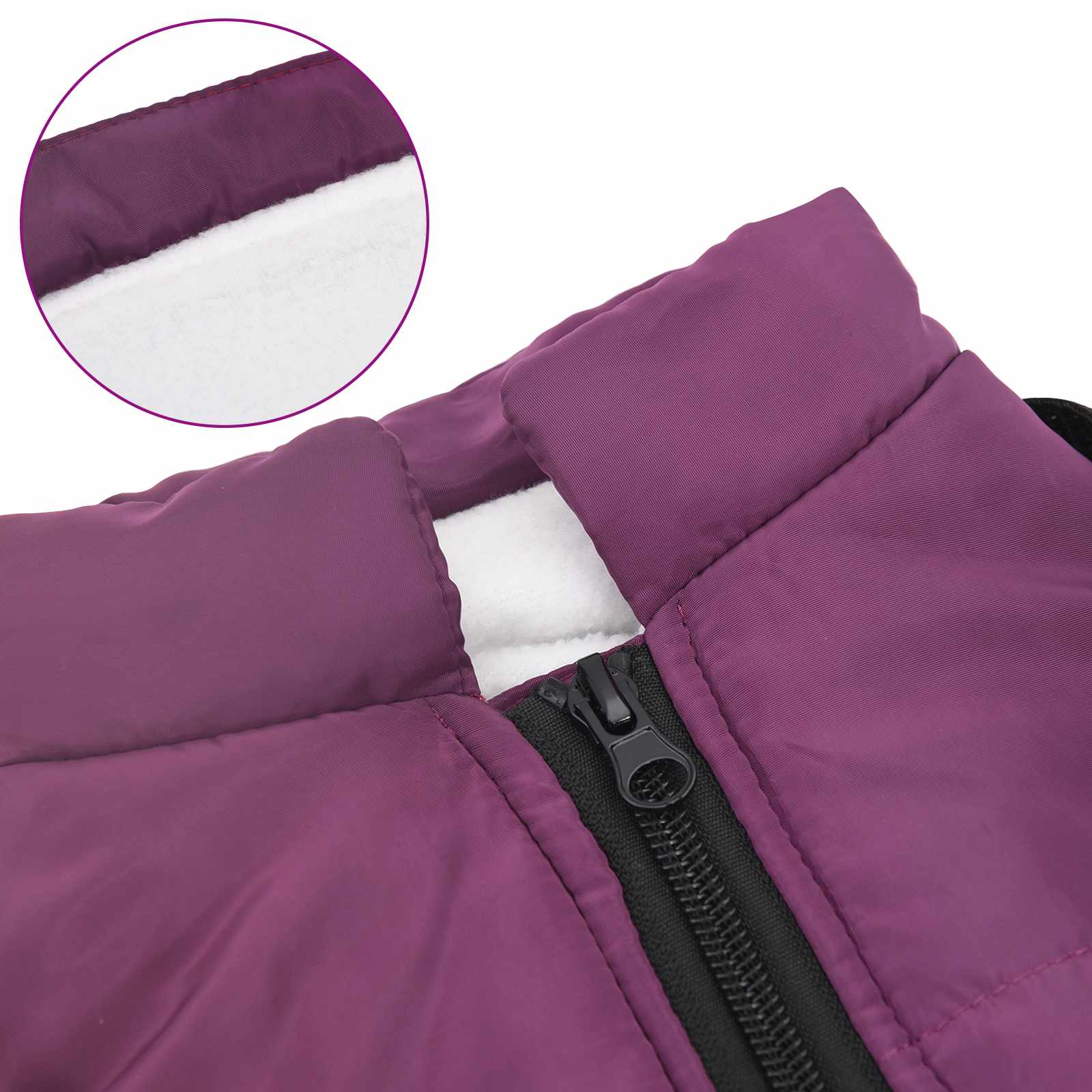 Psí kabát Fialová L40 Fleece a polyester