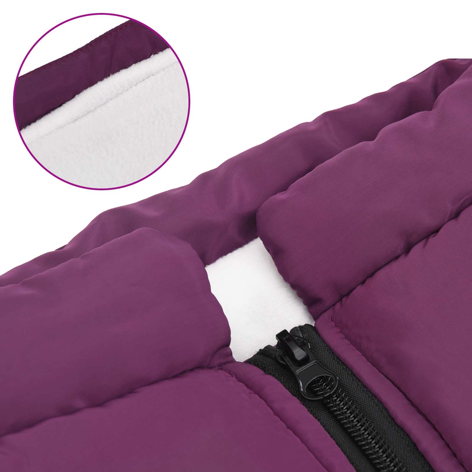 Psí kabát Fialová L52 Fleece a polyester