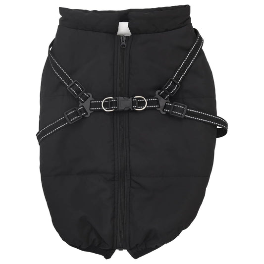 Psí kabát Černá L44 Fleece a polyester