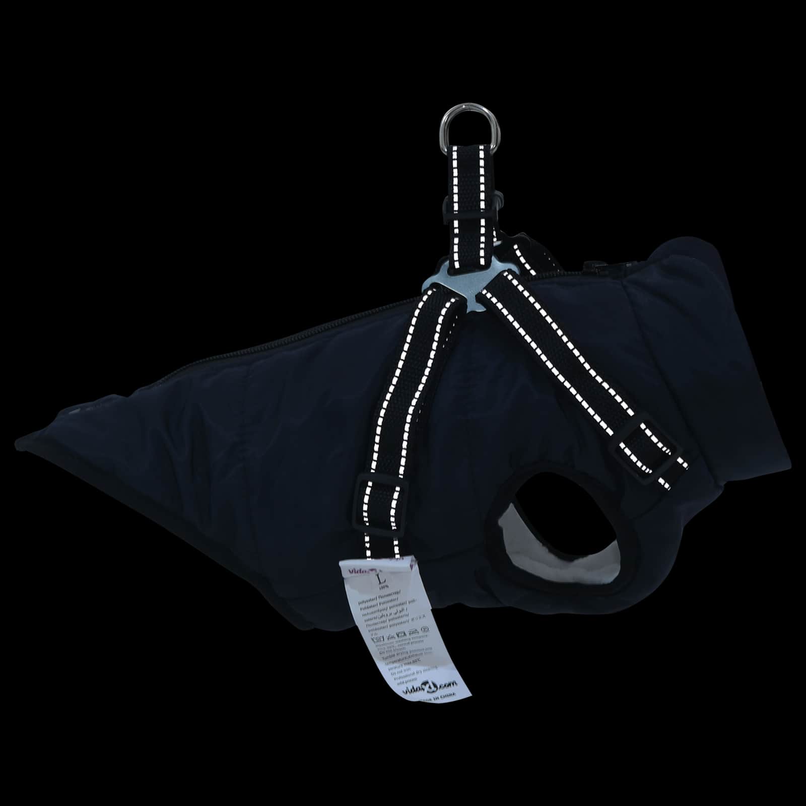 Psí kabát Námořnická modrá L32 Fleece a polyester
