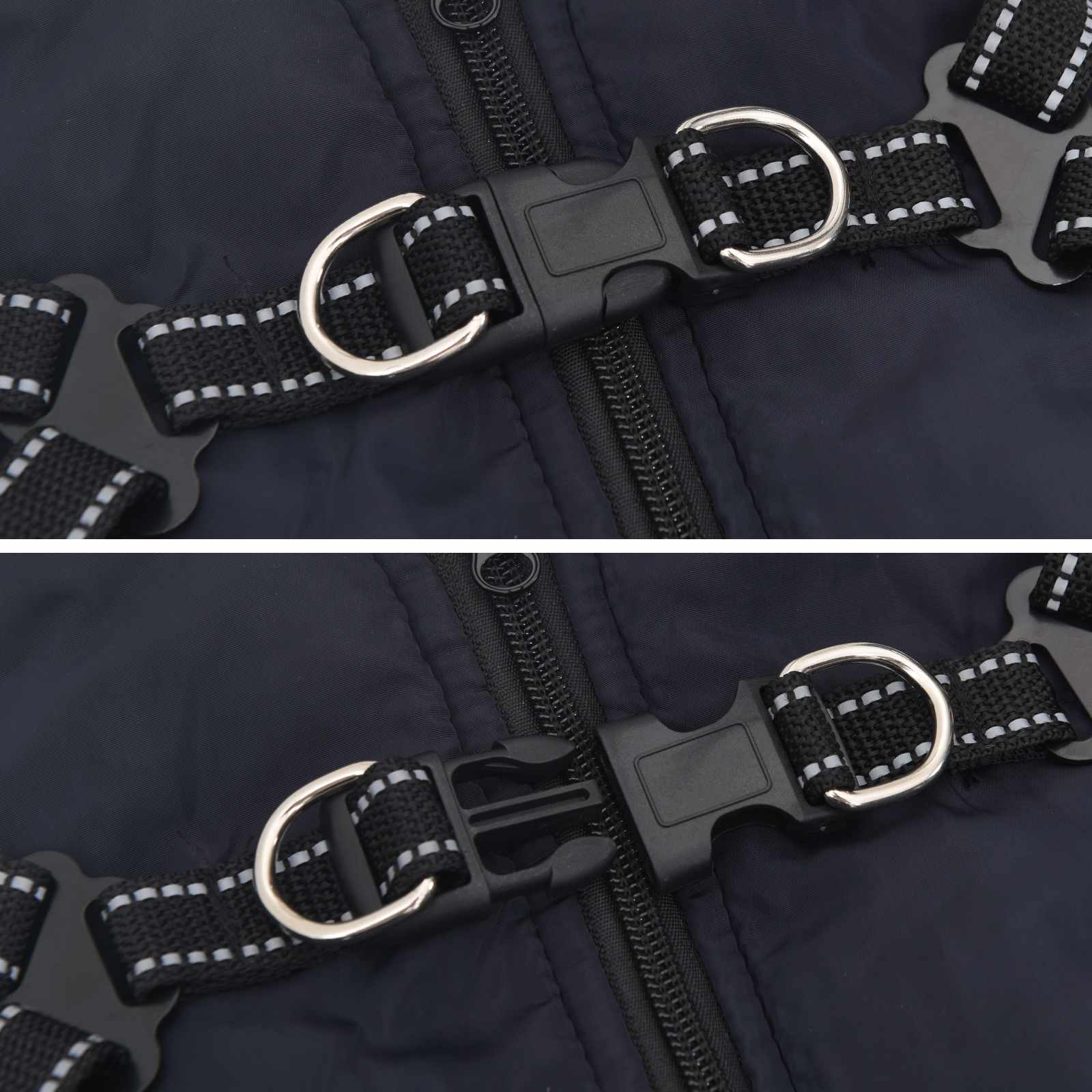 Psí kabát Námořnická modrá L36 Fleece a polyester