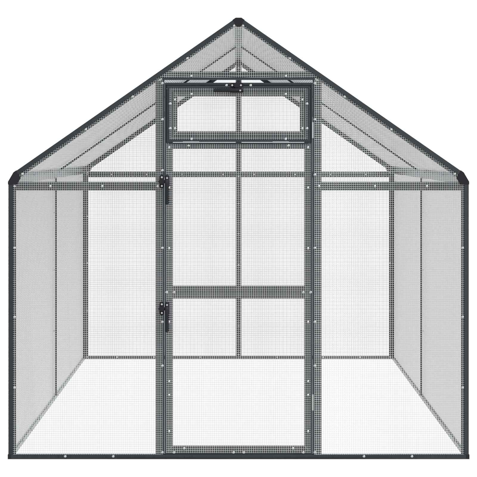 Ptačí klec Antracitová 181,5 x 221 x 173,5 cm